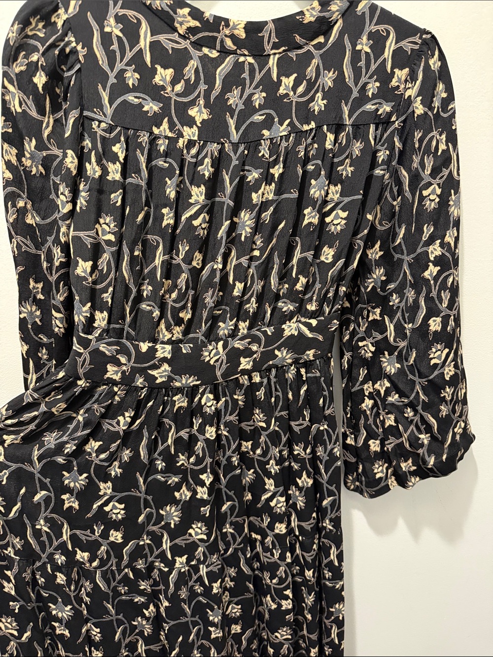 Dôen Zinnia Floral Maxi Dress in black XS - Picture 5 of 9